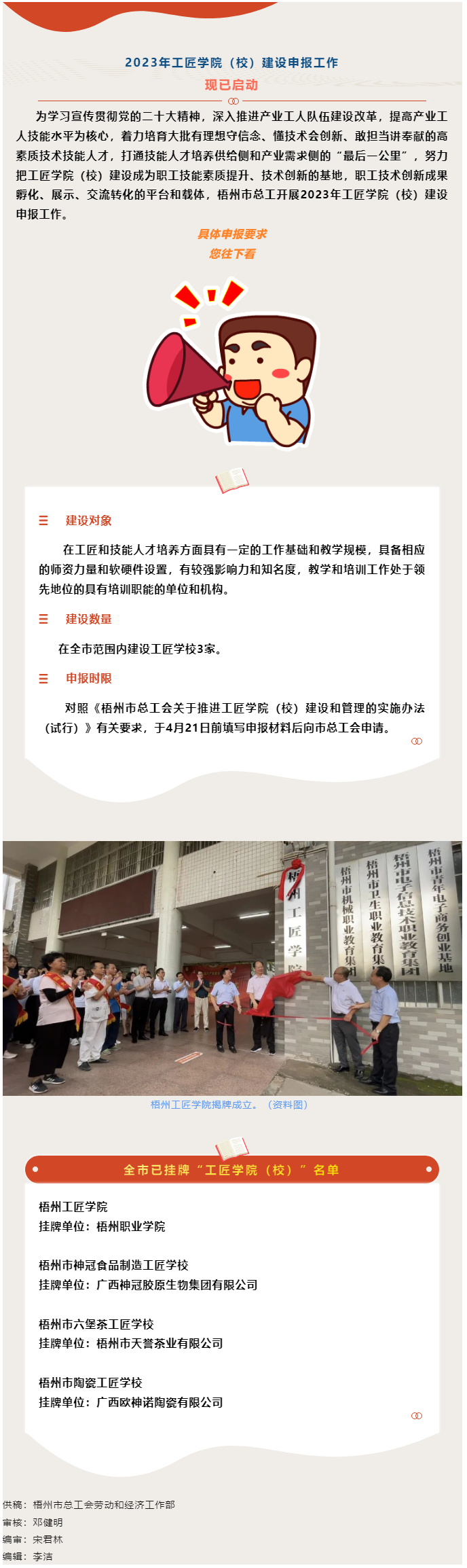 構建高素質技能人才培養新模式丨市總工會開展2023年工匠學院（校）建設申報工作.png