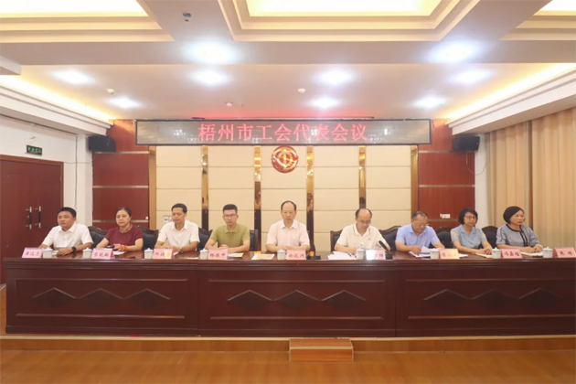 梧州市召開工會代表會議 選舉產生43名代表出席廣西工會第十四次代表大會