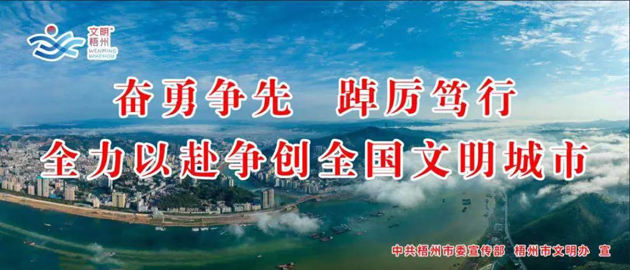 全國文明城市，我要創！我是梧州人，我行動