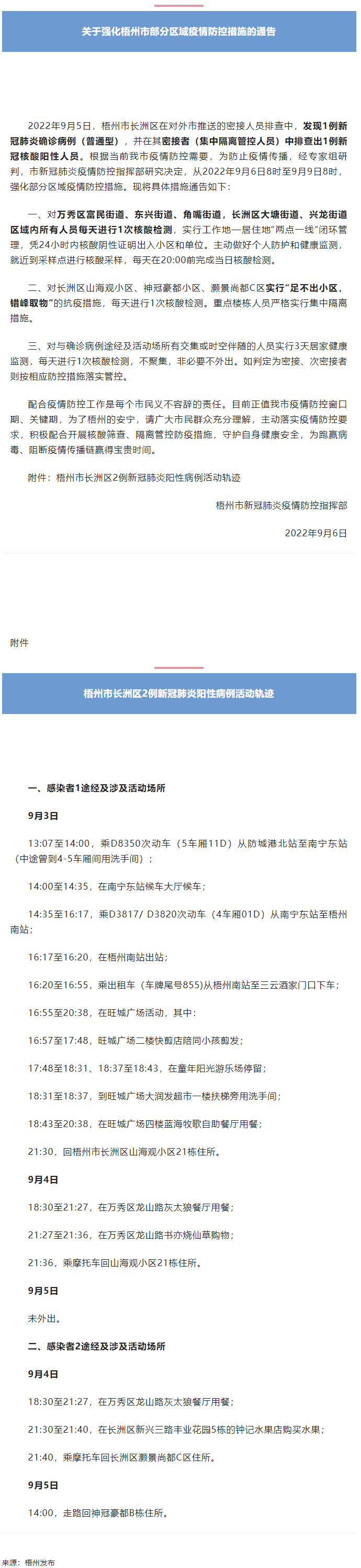 關于強化梧州市部分區域疫情防控措施的通告丨附2例新冠肺炎陽性病例活動軌跡.png